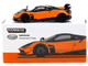 Pagani Huayra BC Arancio Saint Tropez Orange and Black Global64 Series 1/64 Diecast Model Tarmac Works T64G-TL014-OR