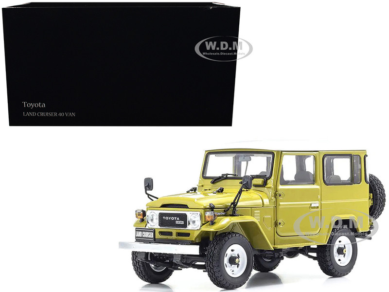 Toyota Land Cruiser 40 Van RHD Right Hand Drive Yellow 1/18 Diecast Model Car Kyosho KS08971Y