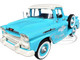 1958 Chevrolet Apache Stepside Pickup Truck Chevrolet Service Light Blue with White Top Limited Edition to 6650 pieces Worldwide 1/24 Diecast Model Car M2 Machines 40300-130A