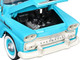 1958 Chevrolet Apache Stepside Pickup Truck Chevrolet Service Light Blue with White Top Limited Edition to 6650 pieces Worldwide 1/24 Diecast Model Car M2 Machines 40300-130A