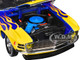 1970 Ford Mustang BOSS 429 Blue Metallic with Flame Graphics Limited Edition to 6650 pieces Worldwide 1/24 Diecast Model Car M2 Machines 40300-130B