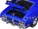 1970 Ford Mustang BOSS 429 Blue Metallic with Flame Graphics Limited Edition to 6650 pieces Worldwide 1/24 Diecast Model Car M2 Machines 40300-130B