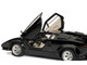Lamborghini Countach 5000S Black 1/43 Diecast Model Car Autoart 54532