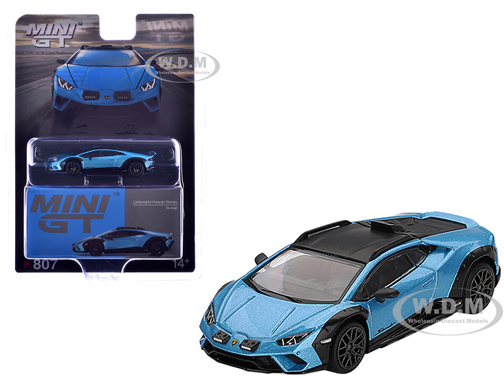 Lamborghini Huracan Sterrato Blu Aegir Blue Metallic with Black