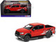 Ford Ranger Raptor X SE Pickup Truck RHD Right Hand Drive True Red with Graphics Vanguards Series 1/43 Diecast Model Car Corgi VA15204