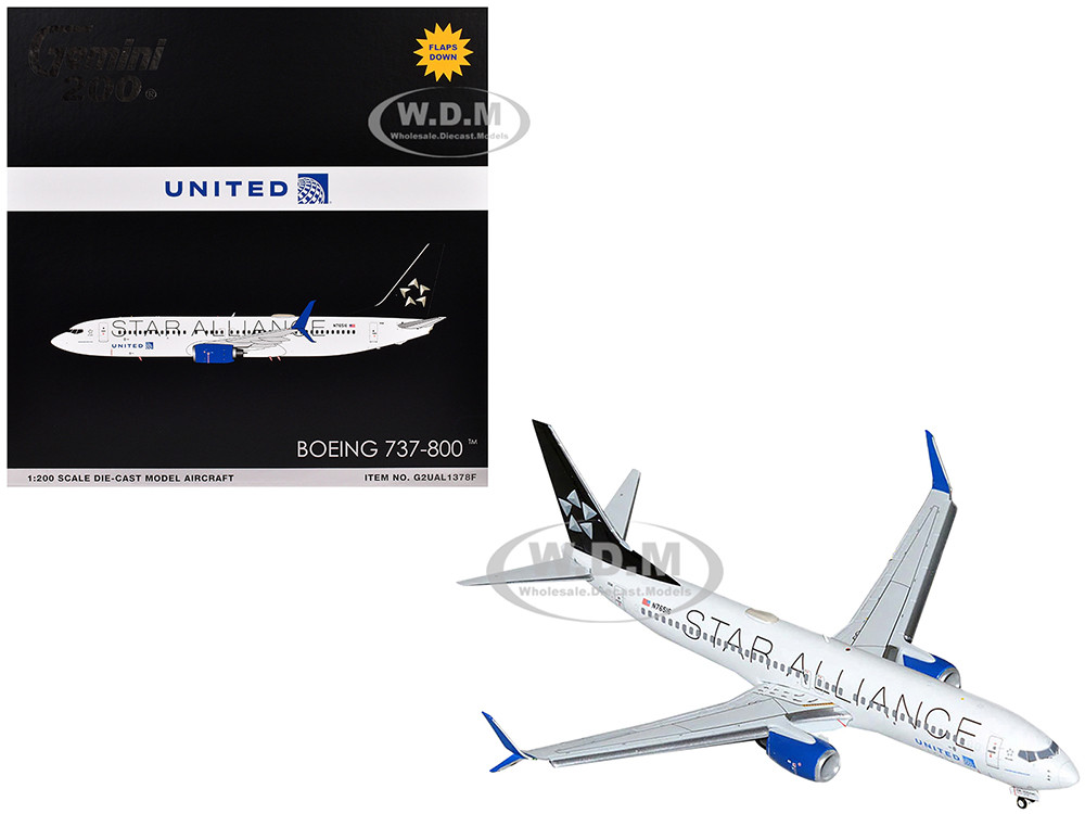 Boeing 737-800 Commercial Aircraft with Flaps Down 