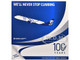 Airbus A321neo Commercial Aircraft Delta Air Lines 100 Years N589DT White and Blue with Stripes 1/400 Diecast Model Airplane GeminiJets GJ2334