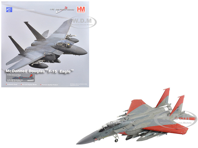 Boeing F 15SA Saudi Advanced Eagle Fighter Aircraft 12 1002 USAF Test Markings 2018 Saudi Royal Air Force Air Power Series 1/72 Diecast Model Hobby Master HA4547