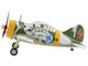 Brewster F2A Model 239 Buffalo Fighter Aircraft BW364 LeLv 24 flown by Warrant Officer Ilmari Juutilainen 1942 Finnish Air Force Air Power Series 1/48 Diecast Model Hobby Master HA7014