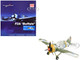 Brewster F2A Model 239 Buffalo Fighter Aircraft BW364 LeLv 24 flown by Warrant Officer Ilmari Juutilainen 1942 Finnish Air Force Air Power Series 1/48 Diecast Model Hobby Master HA7014
