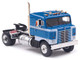 1950 Kenworth Bullnose Truck Tractor Blue with White Stripes 1/64 Diecast Model IXO Models U64TR002