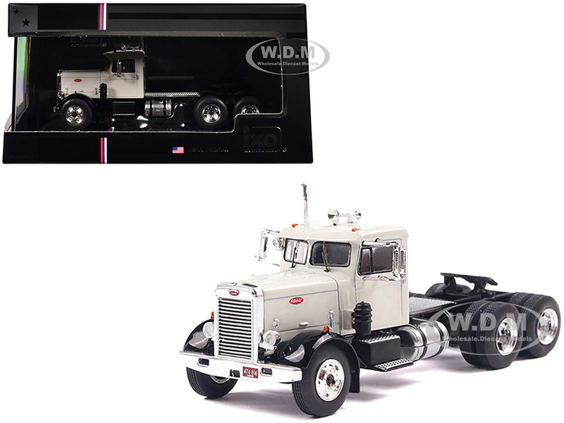 1955 Peterbilt 281 Truck Tractor White 1/64 Diecast Model IXO Models U64TR003