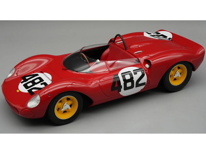 Ferrari 206 Dino SP #482 Ludovico Scarfiotti Scuderia SEFAC Winner Hill Climb Cesana Sestrieres 1965 Mythos Series Limited Edition to 75 pieces Worldwide 1/18 Model Car Tecnomodel TM18-234C