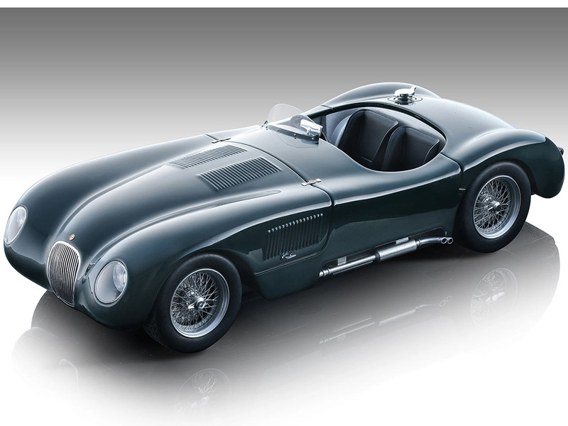 Jaguar C Type RHD Right Hand Drive British Racing Green Press Version 1953 Mythos Series Limited Edition to 50 pieces Worldwide 1/18 Model Car Tecnomodel TM18-290A
