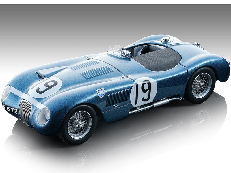 Jaguar C Type #19 Jimmy Stewart Ninian Sanderson Ecurie Ecosse Winner BARC Goodwood 1954 Mythos Series Limited Edition to 75 pieces Worldwide 1/18 Model Car Tecnomodel TM18-290C
