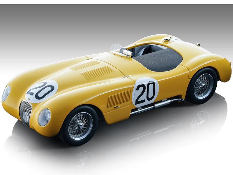 Jaguar C Type #20 Roger Laurent Charles de Tornaco 24 Hours of Le Mans 1954 Mythos Series Limited Edition to 45 pieces Worldwide 1/18 Model Car Tecnomodel TM18-290D