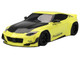 Nissan Z RZ34 Pandem Ikazuchi Yellow with Matt Black Hood 1/18 Model Car Top Speed TS0529