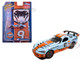 2008 Dodge Viper SRT10 #9 Gulf Oil Light Blue and Orange Limited Edition to 2496 pieces Worldwide 1/64 Diecast Model Car Johnny Lightning JLCP7480