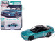 1991 Mitsubishi Eclipse GSX Tennessee Blue Metallic with Black Top Import Legends Series 1/64 Diecast Model Car Auto World 64502-AWSP189B