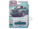 2005 Chevrolet Silverado SS Custom Pickup Truck Teal Metallic Muscle Trucks Series 1/64 Diecast Model Car Auto World 64502-AWSP190A