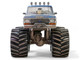 1974 Ford F 250 Monster Truck with 66 Inch Tires Blue Bigfoot #1 Dirty Version Kings of Crunch Series 1/18 Diecast Model Car Greenlight 13694
