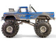 1974 Ford F 250 Monster Truck with 66 Inch Tires Blue Bigfoot #1 Dirty Version Kings of Crunch Series 1/18 Diecast Model Car Greenlight 13694