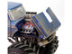 1974 Ford F 250 Monster Truck with 66 Inch Tires Blue Bigfoot #1 Dirty Version Kings of Crunch Series 1/18 Diecast Model Car Greenlight 13694