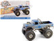 1974 Ford F 250 Monster Truck with 66 Inch Tires Blue Bigfoot #1 Dirty Version Kings of Crunch Series 1/18 Diecast Model Car Greenlight 13694