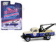 1948 Dodge Power Wagon Wrecker Tow Truck Beige and Blue Chevron Special Edition Series 1 1/64 Diecast Model Car Greenlight 41175A