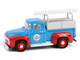 1956 Ford F 100 Pickup Truck with Tool Boxes and Ladders Chevron Blue and Red Chevron Special Edition Series 1 1/64 Diecast Model Car Greenlight 41175B
