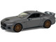 2024 Ford Mustang GT Dark Matter Gray with Black and Red Stripes Showroom Floor Series 7 1/64 Diecast Model Car Greenlight 68070B