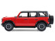 2024 Ford Bronco Badlands 4 Door Hot Pepper Red with Gray Top Showroom Floor Series 7 1/64 Diecast Model Car Greenlight 68070C