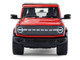 2024 Ford Bronco Badlands 4 Door Hot Pepper Red with Gray Top Showroom Floor Series 7 1/64 Diecast Model Car Greenlight 68070C