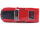 1969 Ford Mustang Mach 1 Calypso Coral Red with Black Hood and Yellow Stripes 1/43 Diecast Model IXO Models IA43003