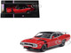 1971 Plymouth GTX Rally Red with Black Top and Stripes 1/43 Diecast Model IXO Models IA43005
