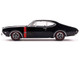 1970 Oldsmobile 442 W 30 Ebony Black with Red Stripes 1/43 Diecast Model IXO Models IA43006