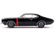 1970 Oldsmobile 442 W 30 Ebony Black with Red Stripes 1/43 Diecast Model IXO Models IA43006 1970 Oldsmobile 442 W 30 Ebony Black with Red Stripes 1/43 Diecast Model IXO Models IA43006