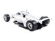 Dallara IndyCar Blank White Autograph Car Super Speedway Configuration NTT IndyCar Series 1/18 Diecast Model Car IXO Models IND18002