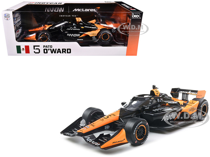 Dallara IndyCar #5 Pato O Ward Arrow Arrow McLaren Road Course Configuration NTT IndyCar Series 2025 1/18 Diecast Model Car IXO Models IND18025