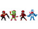 Set of 4 Diecast Figures Spider Man Metalfigs Series Diecast Models Jada 35597