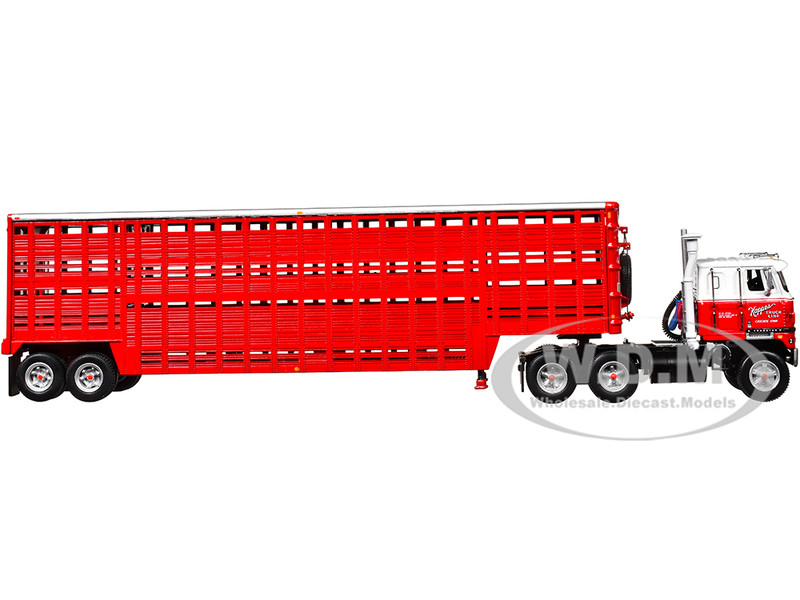 INTERCONTINENTAL EXPRESS トレーラー 1/64 International TranStar COE with 45ft Wilson Livestock