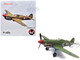 Curtiss P 40E Warhawk Fighter Aircraft China Burma India Theater 1942 United States Army Air Forces 1/72 Diecast Model Airplane FS040A