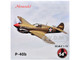 Curtiss P 40E Warhawk Fighter Aircraft China Burma India Theater 1942 United States Army Air Forces 1/72 Diecast Model Airplane FS040A