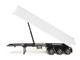 3 Axle Dump Trailer White 1/87 HO Plastic Model Promotex 005340W