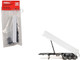 3 Axle Dump Trailer White 1/87 HO Plastic Model Promotex 005340W