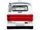 Flxible 53102 New Look Transit Bus San Francisco MUNI Landor Scheme White with Red and Yellow Stripes Vintage Bus & Motorcoach Collection Limited Edition 1/87 HO Diecast Model Iconic Replicas 87-0596