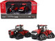 Case IH QuadTrac 9380 Tractor Red Case IH QuadTrac 715 Tractor Set 2 Tractors Prestige Collection 1/64 Diecast Models ERTL TOMY 44410