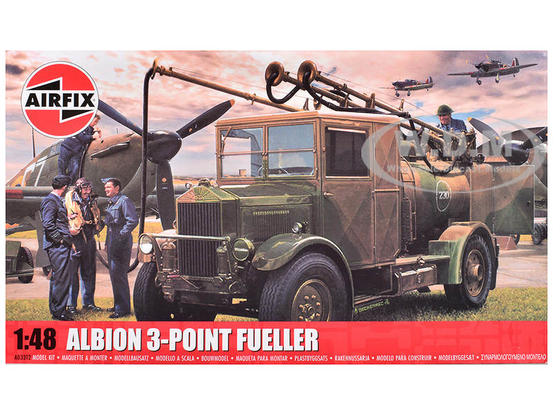 Level 2 Model Kit Albion 3 Point Fueller Truck 1/48 Plastic Model Kit Airfix A03312