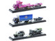 Auto Haulers Set of 3 Trucks Release 86 Limited Edition to 9600 pieces Worldwide 1/64 Diecast Models M2 Machines 36000-86