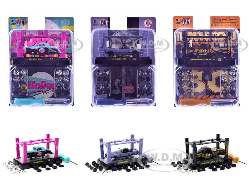 Model Kit 3 piece Car Set Release 78 Limited Edition to 9600 pieces Worldwide 1/64 Diecast Model Cars M2 Machines 37000-78